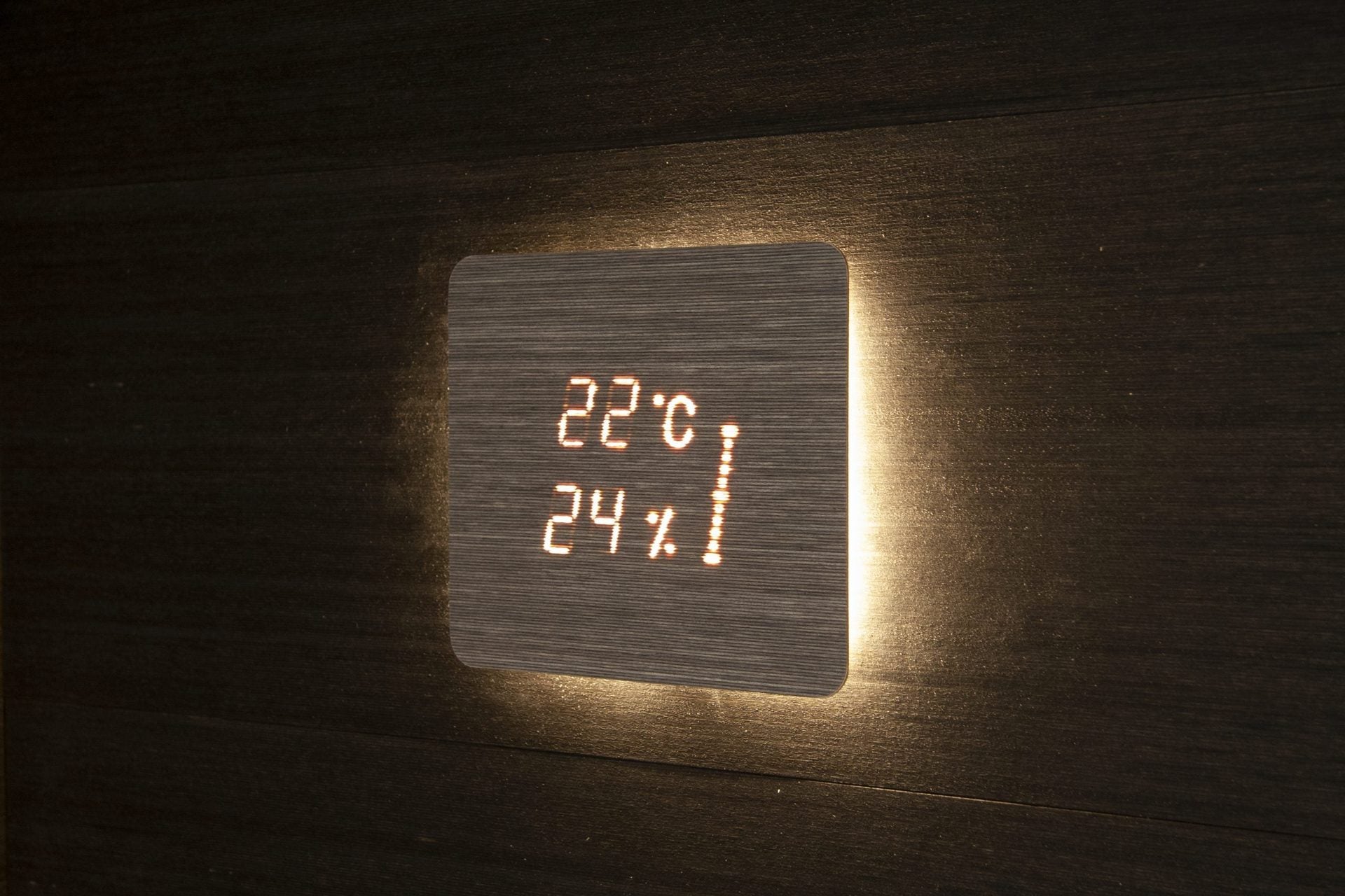 Bastu Termometer Hygrometer Cariitti med timglas Aspectu Square