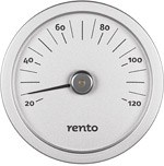 Rento Bastutermometer i aluminium Silver